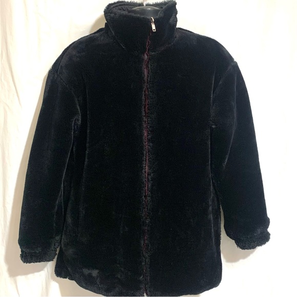 OBERMEYER 1947 REVERSIBLE FAUX FUR PAULINA SKI SNOWBOARD WINTER COAT JACKET Sz10 - Picture 5 of 14